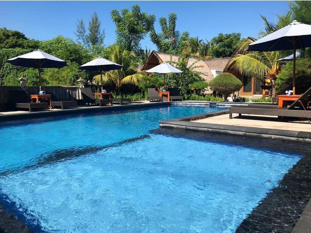 Sandy Beach Bungalows Gili Air Extérieur photo