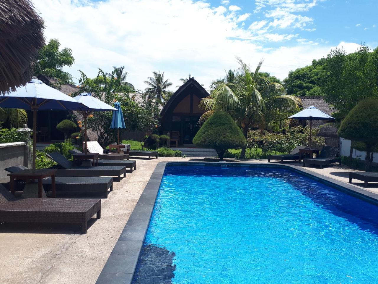 Sandy Beach Bungalows Gili Air Extérieur photo